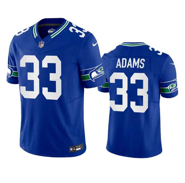 Men%27s Seattle Seahawks #33 Jamal Adams Royal 2023 F.U.S.E. Vapor Limited Throwback Stitched Jersey->seattle seahawks->NFL Jersey